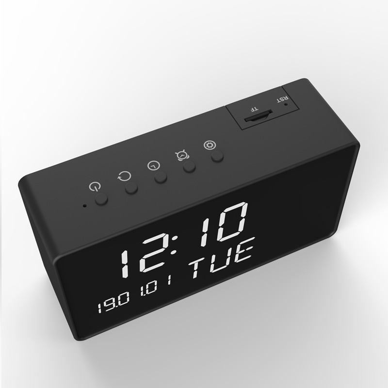 Camara Espia Oculta Reloj Despertador Seguridad 1080P Detector Movimiento