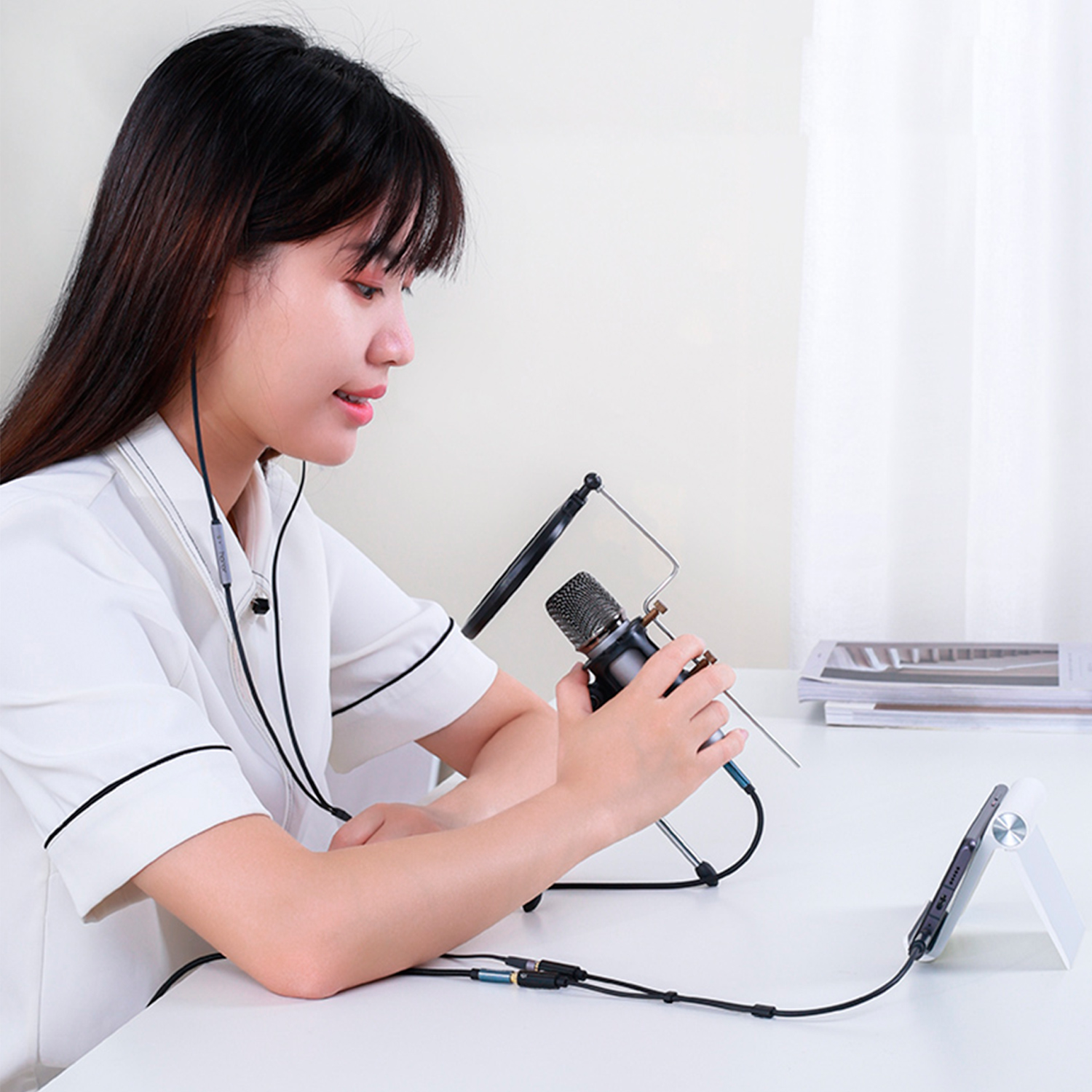 Cable Divisor Auriculares Con Microfono Ugreen Alta Calidad