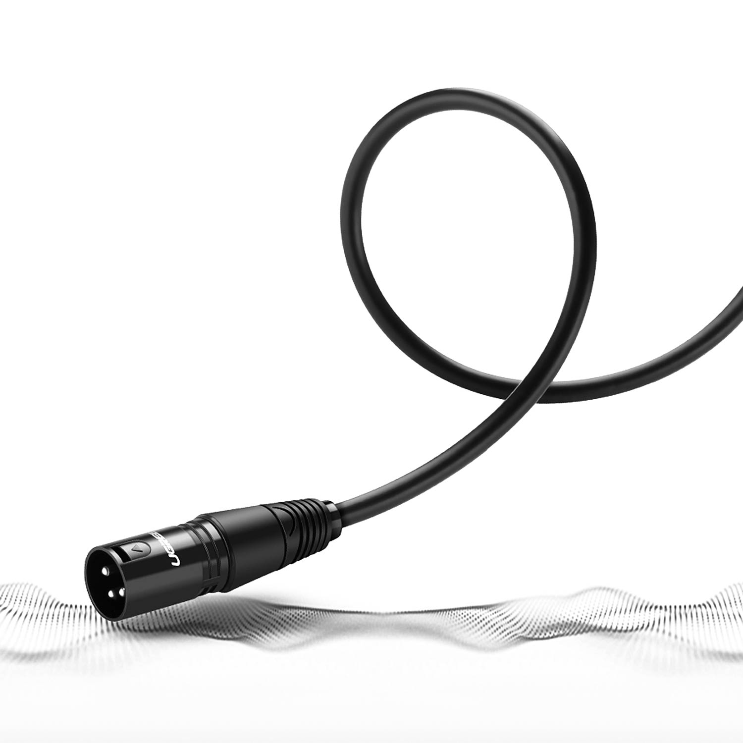 Cable Audio Ugreen Extensión Micrófono Xlr Calidad Alta Pvc Macho a Hembra de 3m