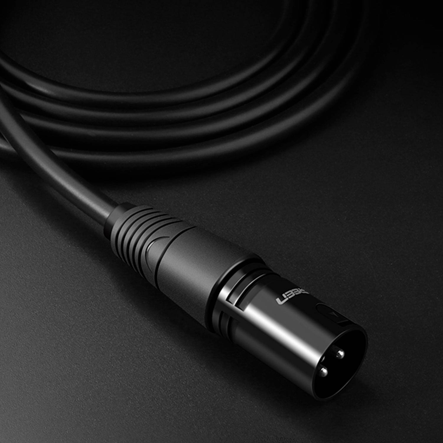 Cable Audio Ugreen Extensión Micrófono Xlr Calidad Alta Pvc Macho a Hembra de 3m