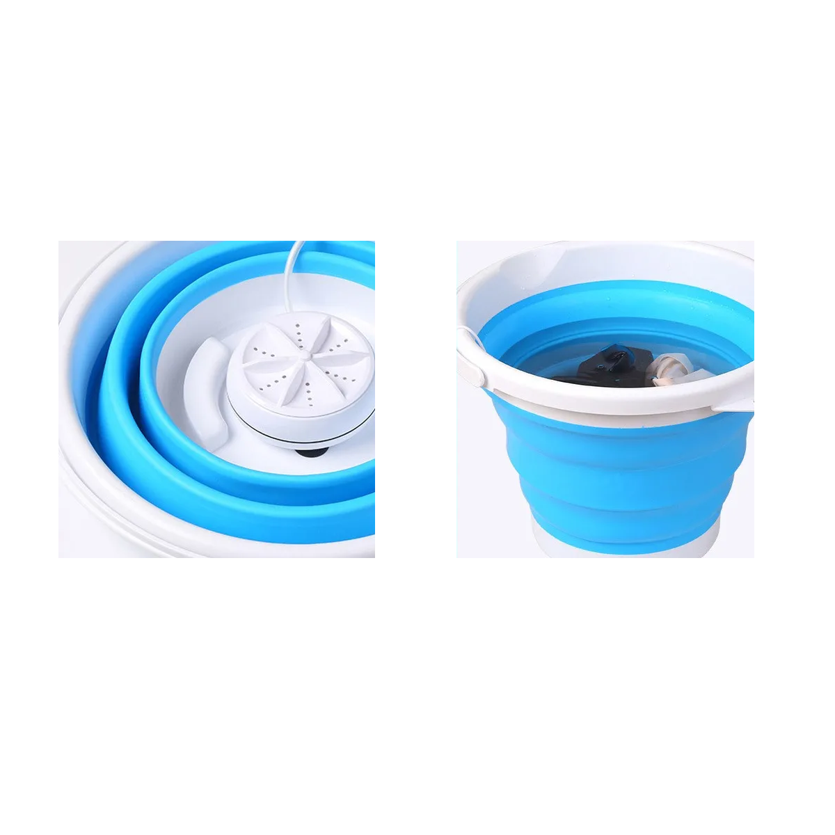 Mini Lavadora Portátil Plegable. Carga Usb