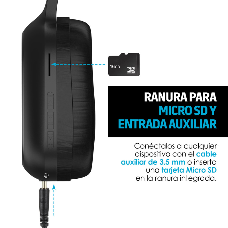 Audífonos Inalámbricos Bluetooth de Diadema Manos Libres W4000 Redlemon