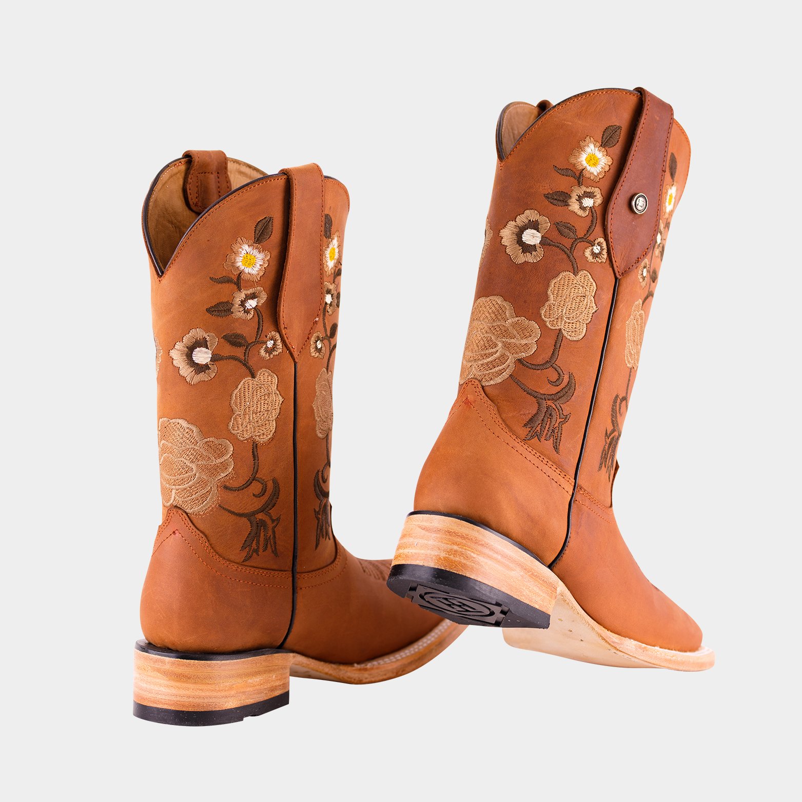 Bota Bulldog De Cuero Para Dama Piel 100% Original