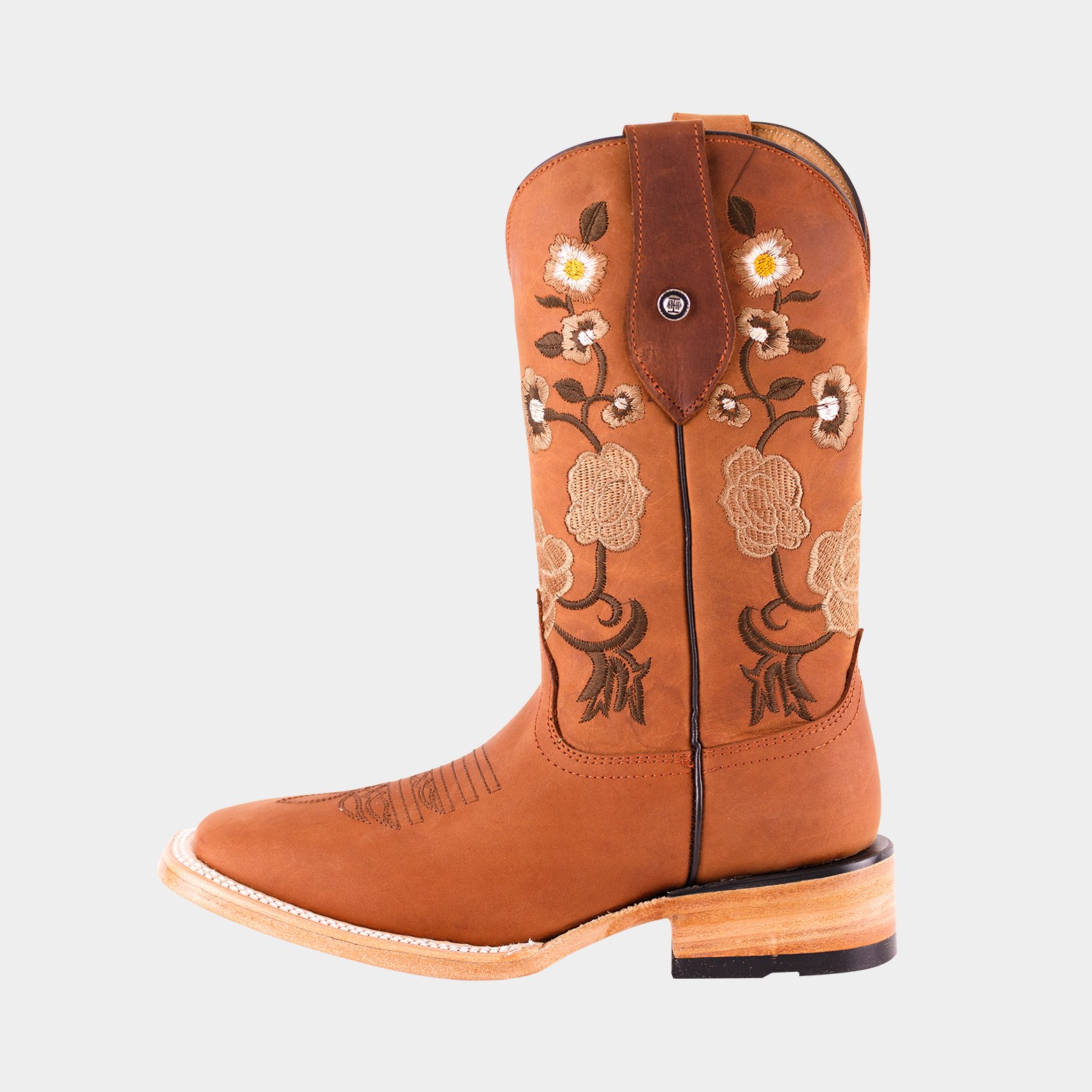 Bota Bulldog De Cuero Para Dama Piel 100% Original