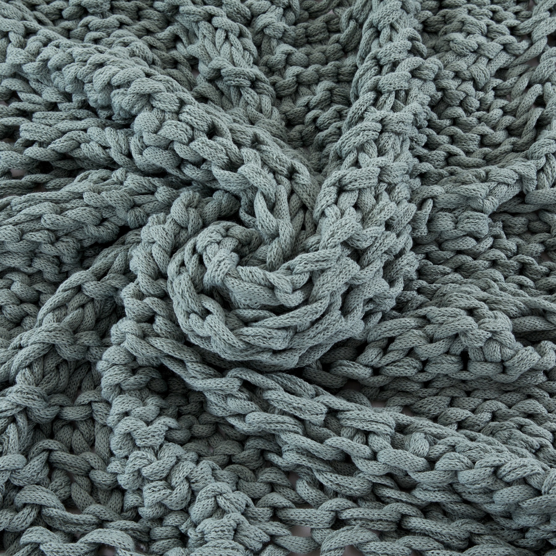 FRAZADA DECORATIVA TEJIDA CHUNKY