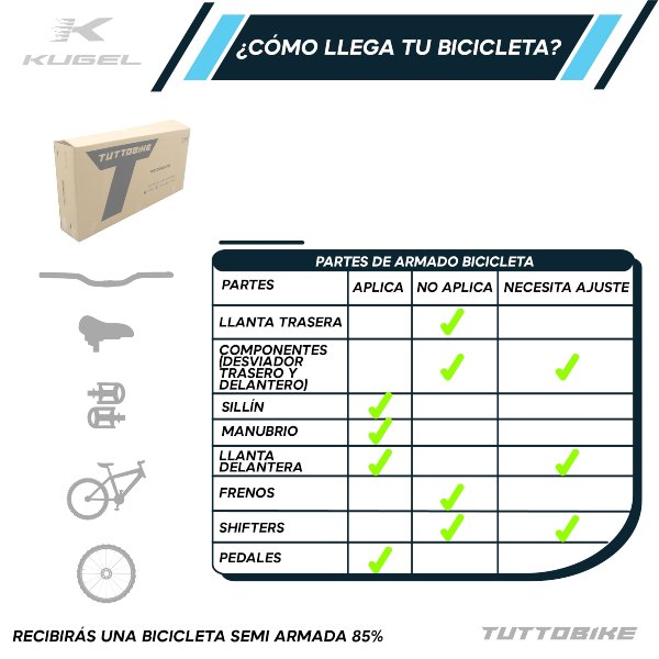 Bicicleta Montaña Rodada 29 21 Velocidades Kugel Di-MAX Bicicleta Aluminio R29 21 Velocidades Plata Bicicleta Montaña Rodada 29 Bicicletas Montaña 29 Aluminio Bici Montaña r29 Color Gris