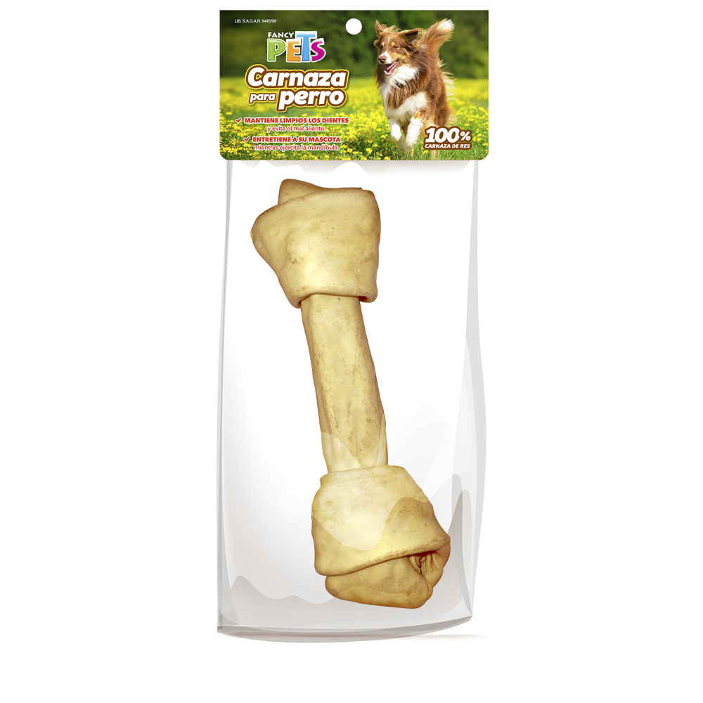 CARNAZA NATURAL PARA PERRO, HUESO SABOR POLLO