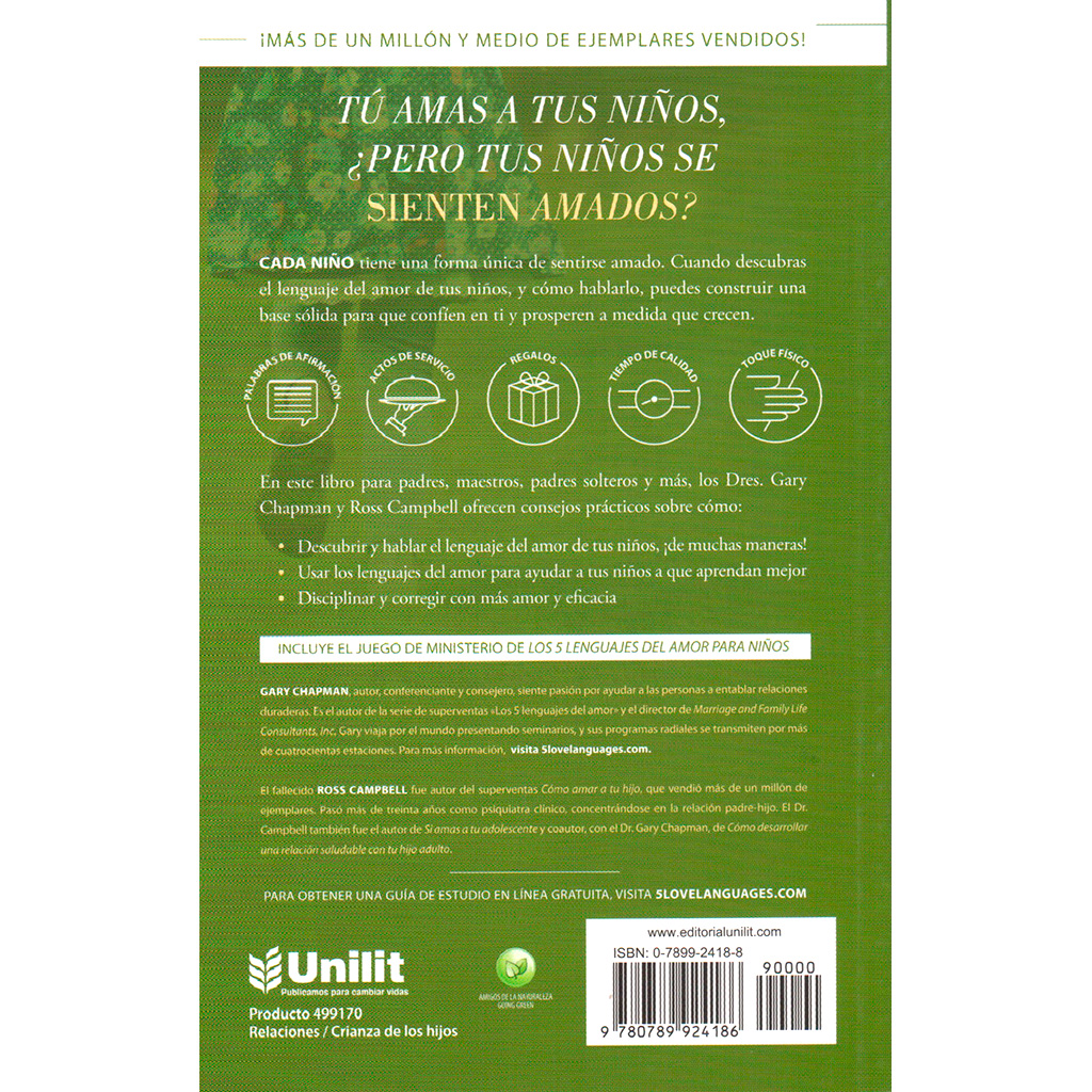 Libro Los 5 Lenguajes Del Amor De Los Niños (bolsillo)
