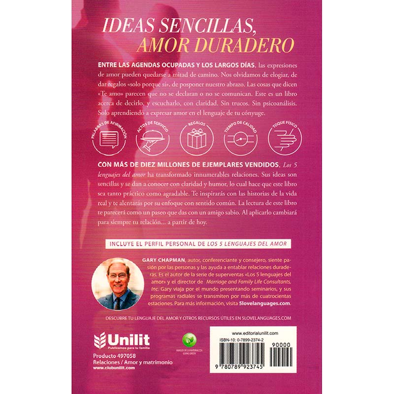 Libro Los 5 Lenguajes Del Amor (libro Grande) - Gary Chapman