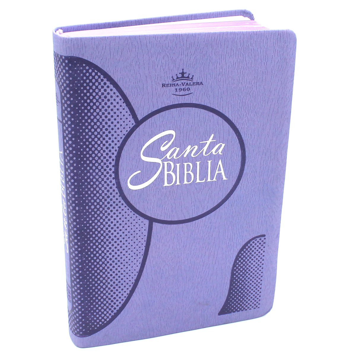 Biblia Reina Valera 1960 Letra Grande Imitación Piel - Color Violeta