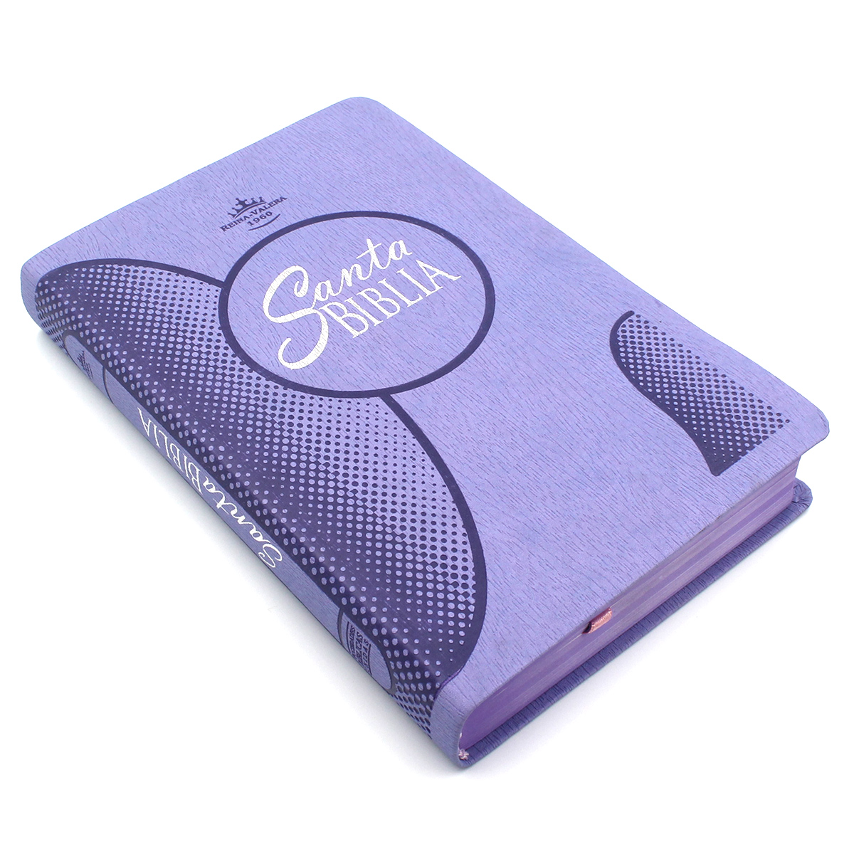 Biblia Reina Valera 1960 Letra Grande Imitación Piel - Color Violeta