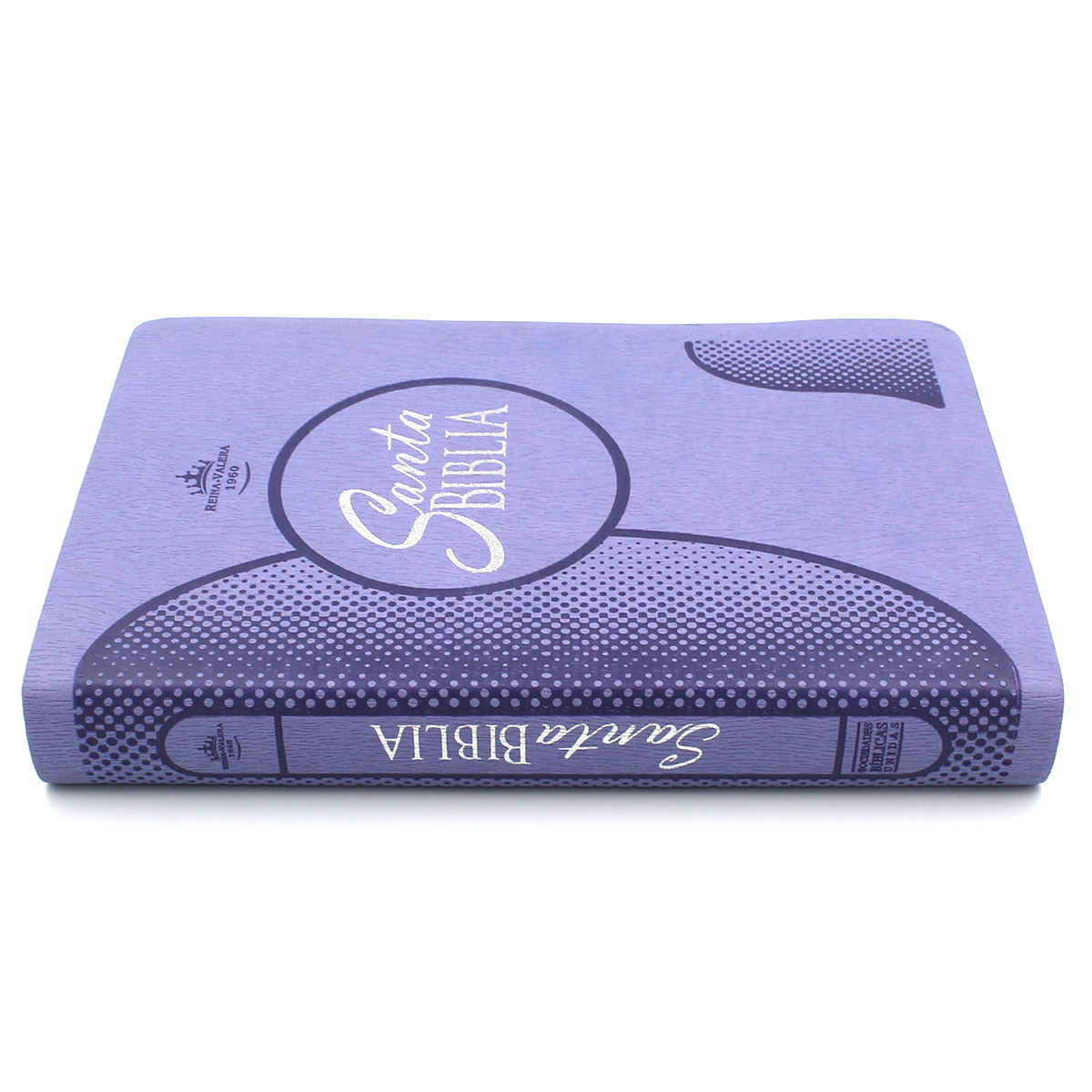 Biblia Reina Valera 1960 Letra Grande Imitación Piel - Color Violeta