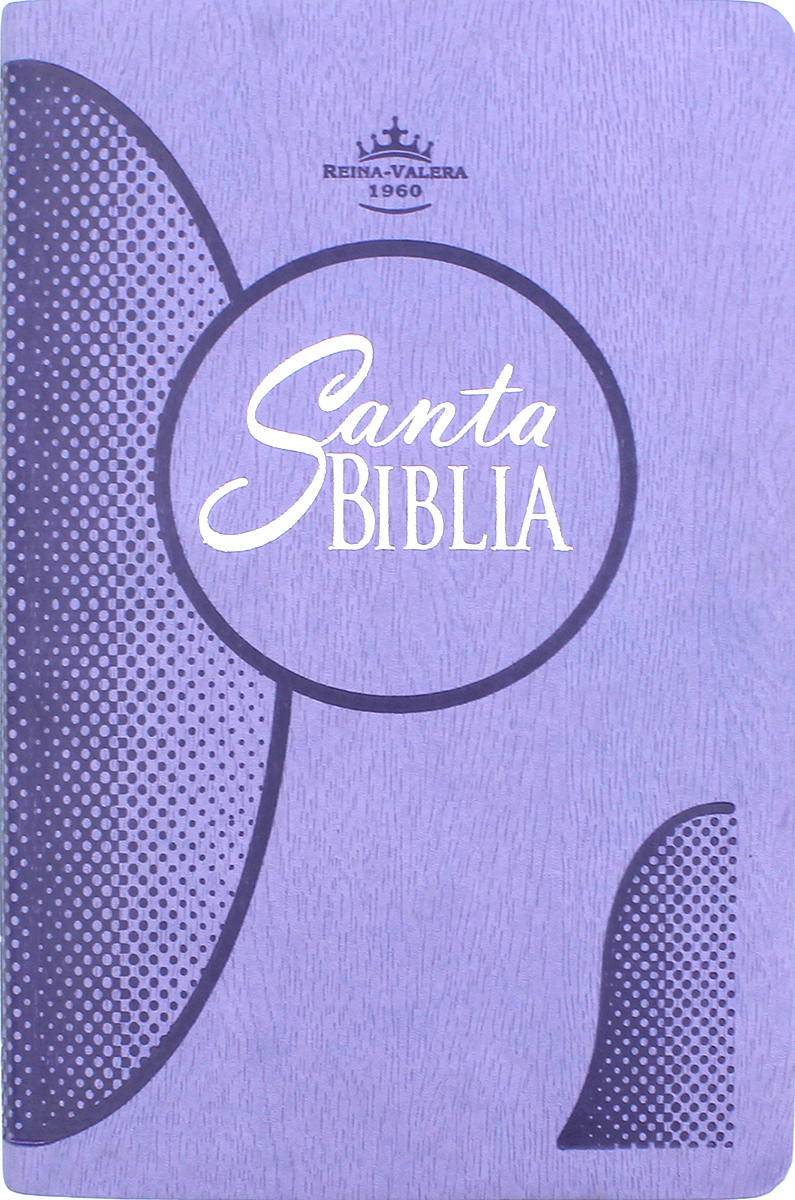 Biblia Reina Valera 1960 Letra Grande Imitación Piel - Color Violeta
