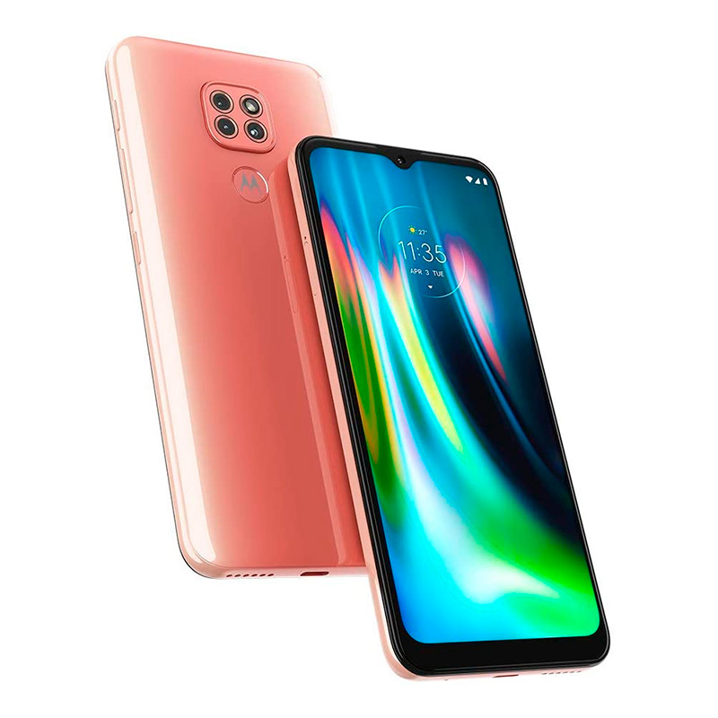 Celular Motorola Moto G9 Play 64GB-4GB Rosa + Audifono + Microsd 32
