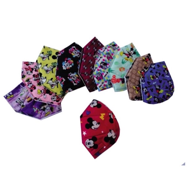 KN95 Cubrebocas mascarilla  Infantil de colores (varios NIÑO) 10 PZ