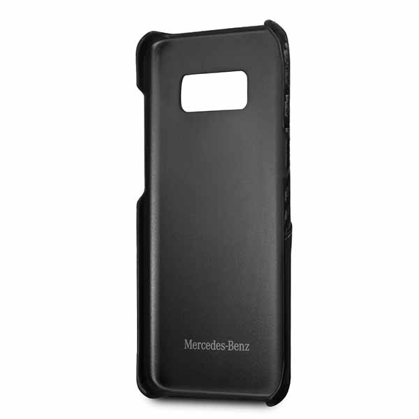 Funda Case Mercedes Benz Piel Y Carbono Negra Sam S8 