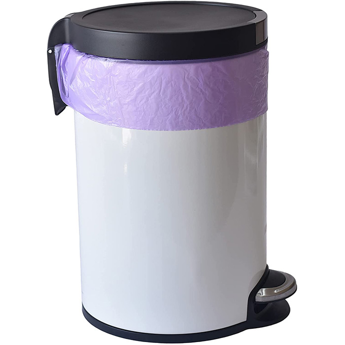 Bolsas de Basura Ideal para Cocina, baño, recámara u Oficina (84 x 102 cm) Biodegradables, color violeta (33 gal) Paquete de 100 bolsas
