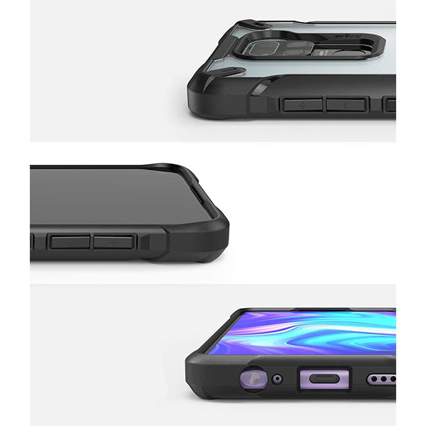 Funda Redmi Note 9 Fusion X Ringke Uso Rudo Bumper Negro