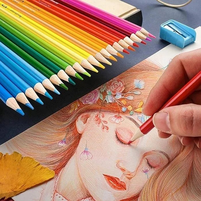 Lápices de colores de dibujo profesional, conjunto de 36 lápices de núcleo  suave, arte artista arte lápiz conjunto -  México