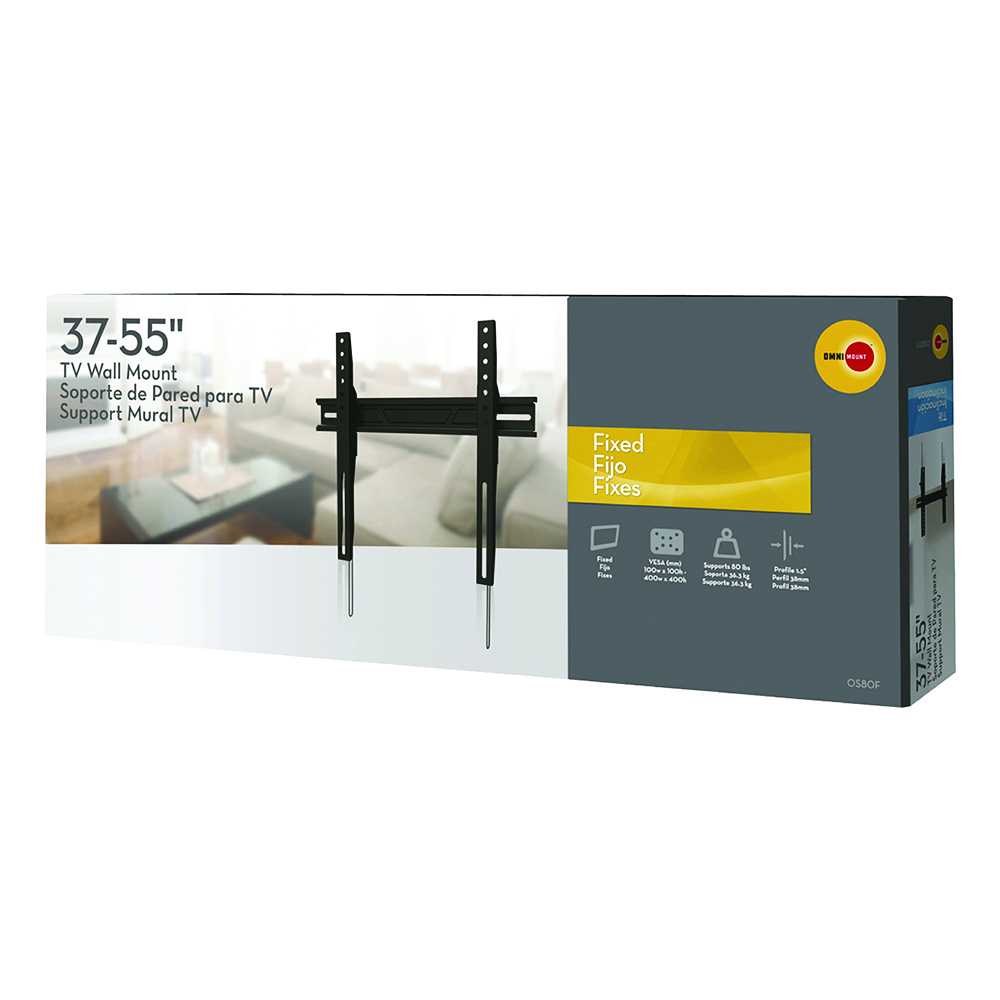 Soporte Fijo Para Pantalla 37 A 55 Pulgadas Omnimount Os80f