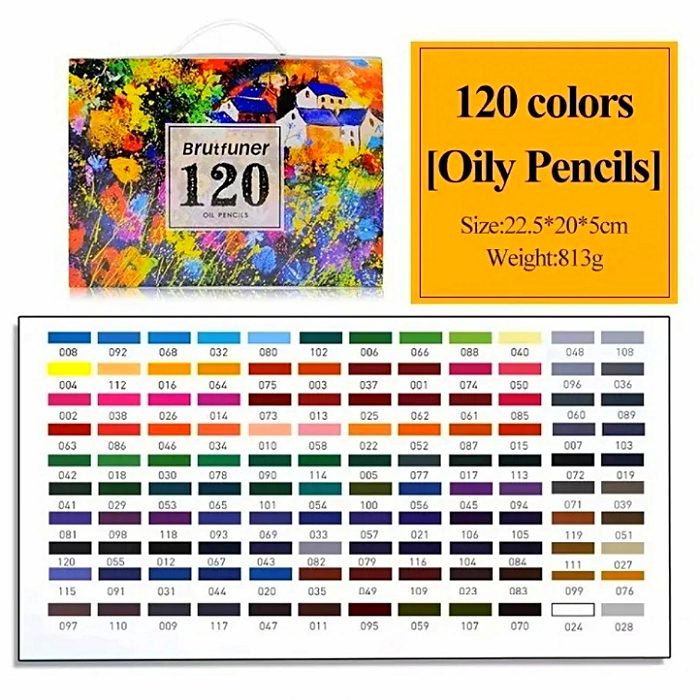 120 Lápices Colores Set Profesional Lápiz Dibujo De Kit