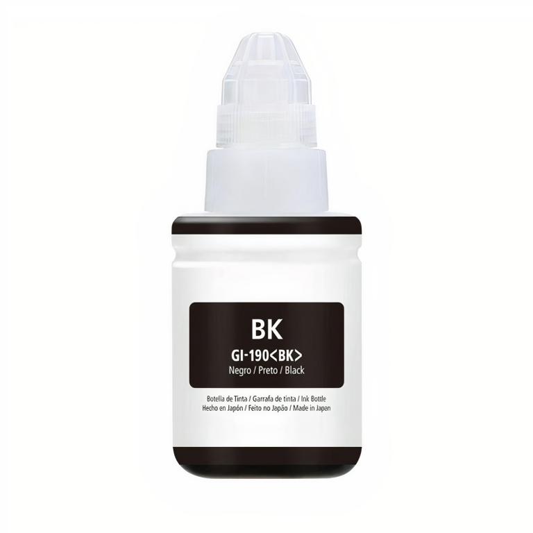 Botella Tinta Impresora Canon Pixma GI190-G1100-G4100 135ml - Negro