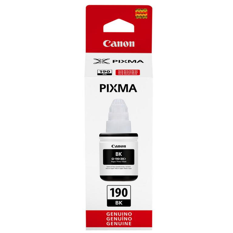 Botella Tinta Impresora Canon Pixma GI190-G1100-G4100 135ml - Negro