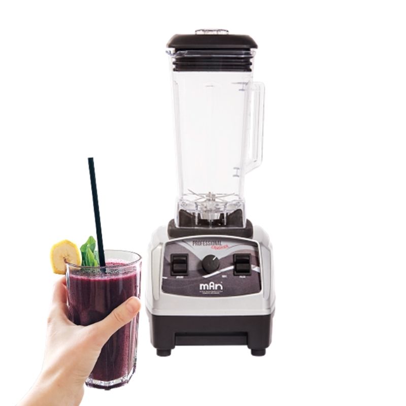 Licuadora Profesional Man 2lts P/ Negocios 1500w Vaso Cuadrada