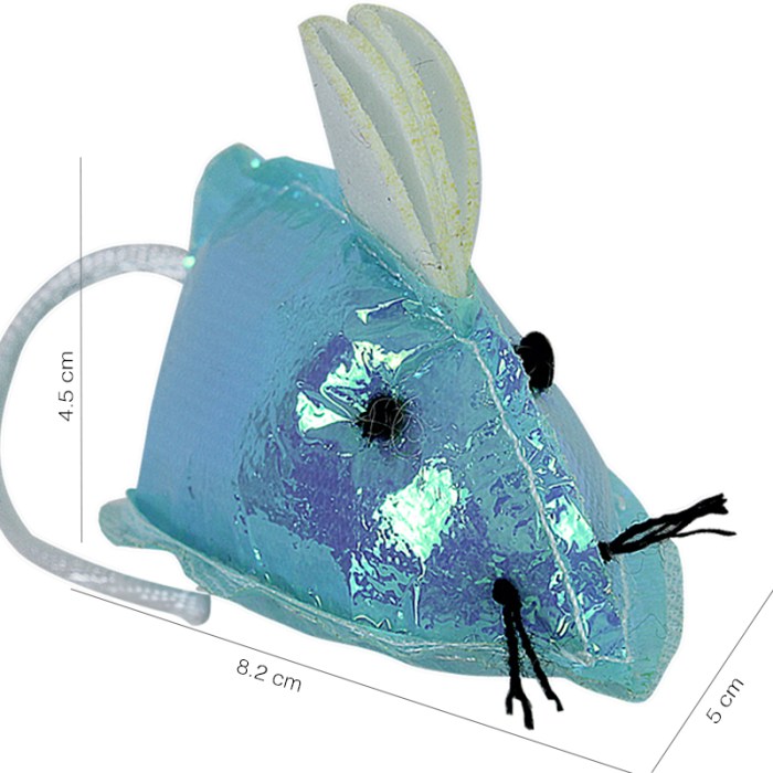 Set 2 Pcs Ratones De Juguete Para Gato Mascotas Tornasol 17066