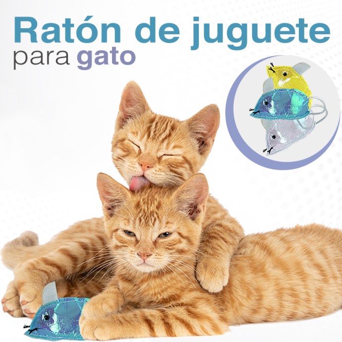 Set 2 Pcs Ratones De Juguete Para Gato Mascotas Tornasol 17066