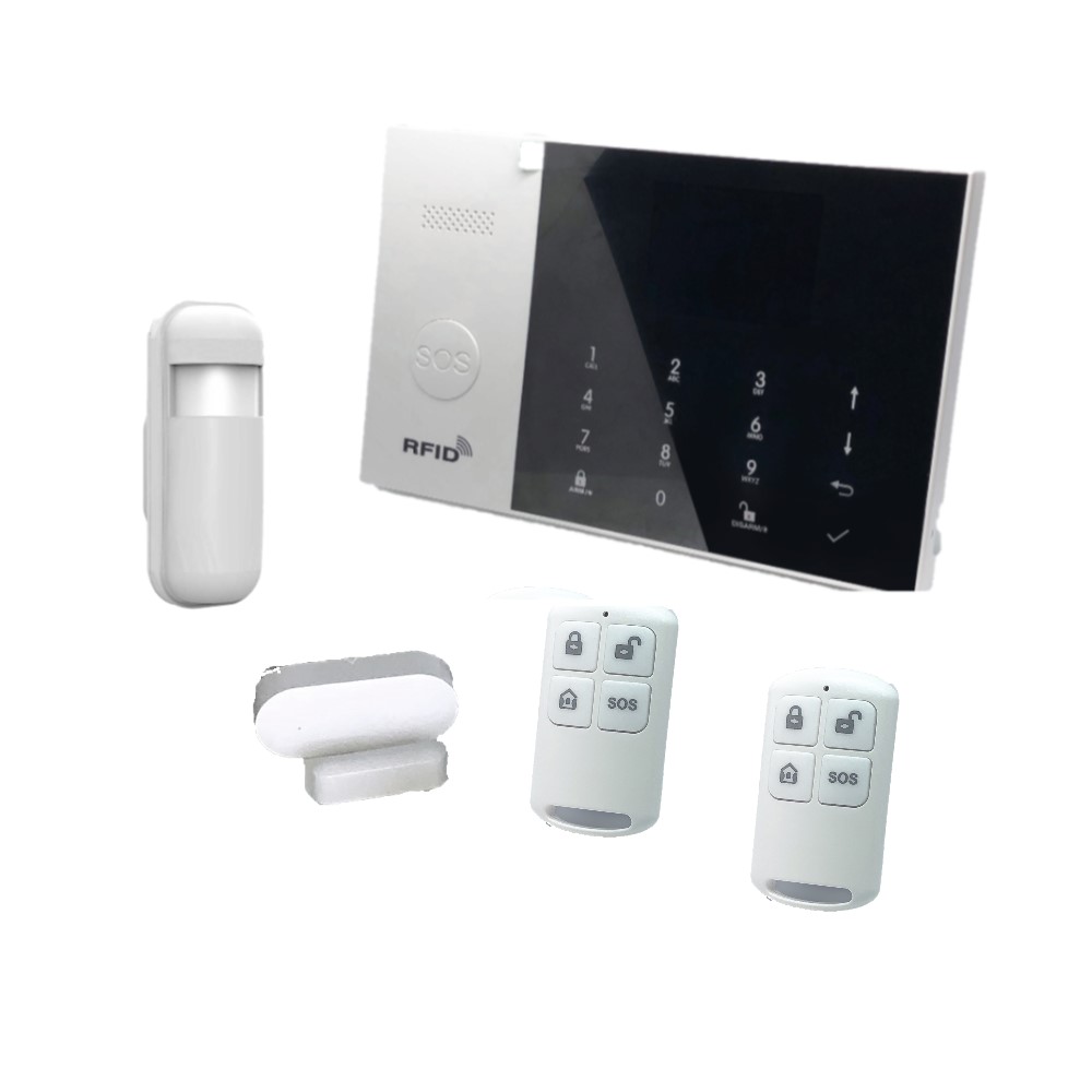 Sistema de Alarma de seguridad para el hogar WIFI, GSM Básico, compatible con Android o iOS 