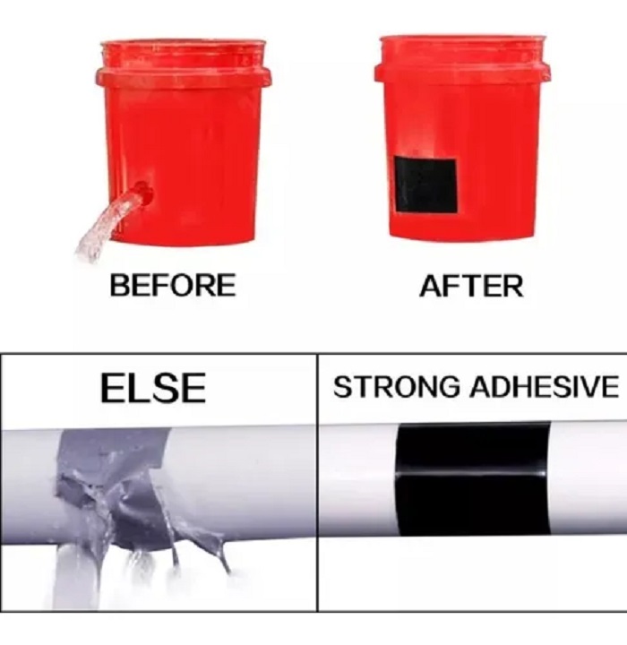 Cinta De Cahucho Tapa Fugas De Agua Flex Tape Grande Resistente