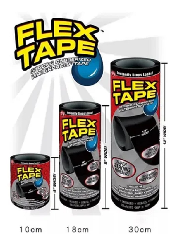 Cinta De Cahucho Tapa Fugas De Agua Flex Tape Grande Resistente