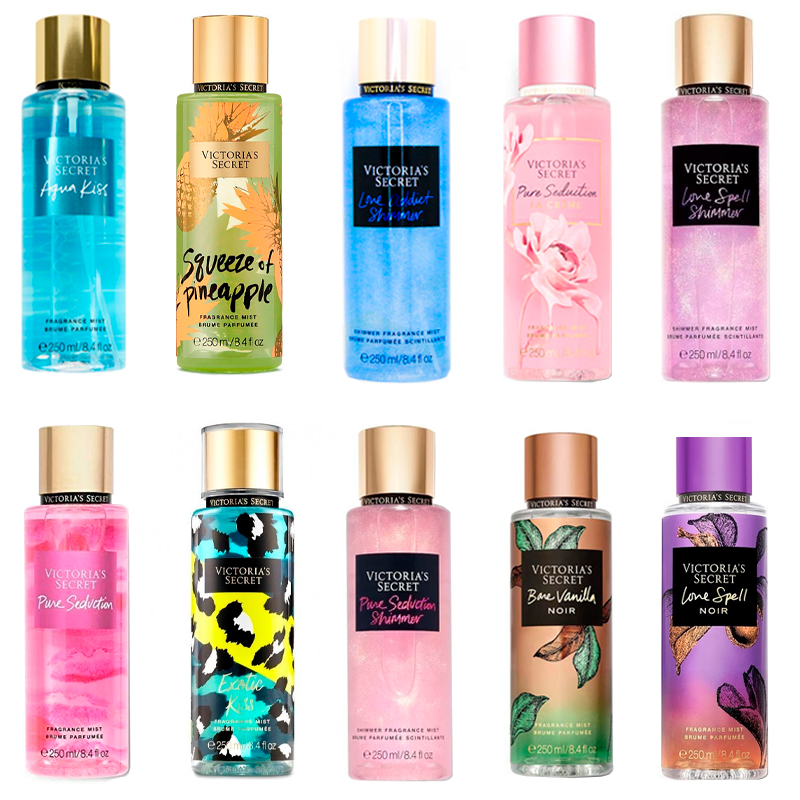 Victoria's Secret  10 Piezas Fragancias Splash Body Mist  