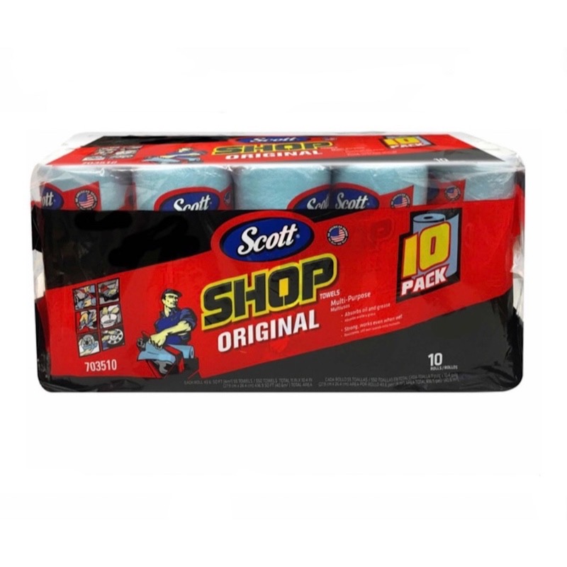 Toalla Multiusos Scott pack con 10 Rollos 