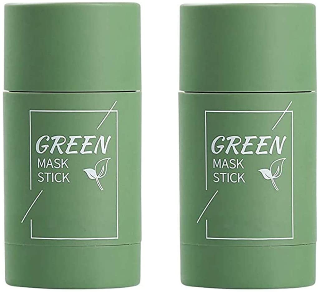 Máscara de arcilla purificadora de té verde, máscara exfoliante de té verde 2 PCS