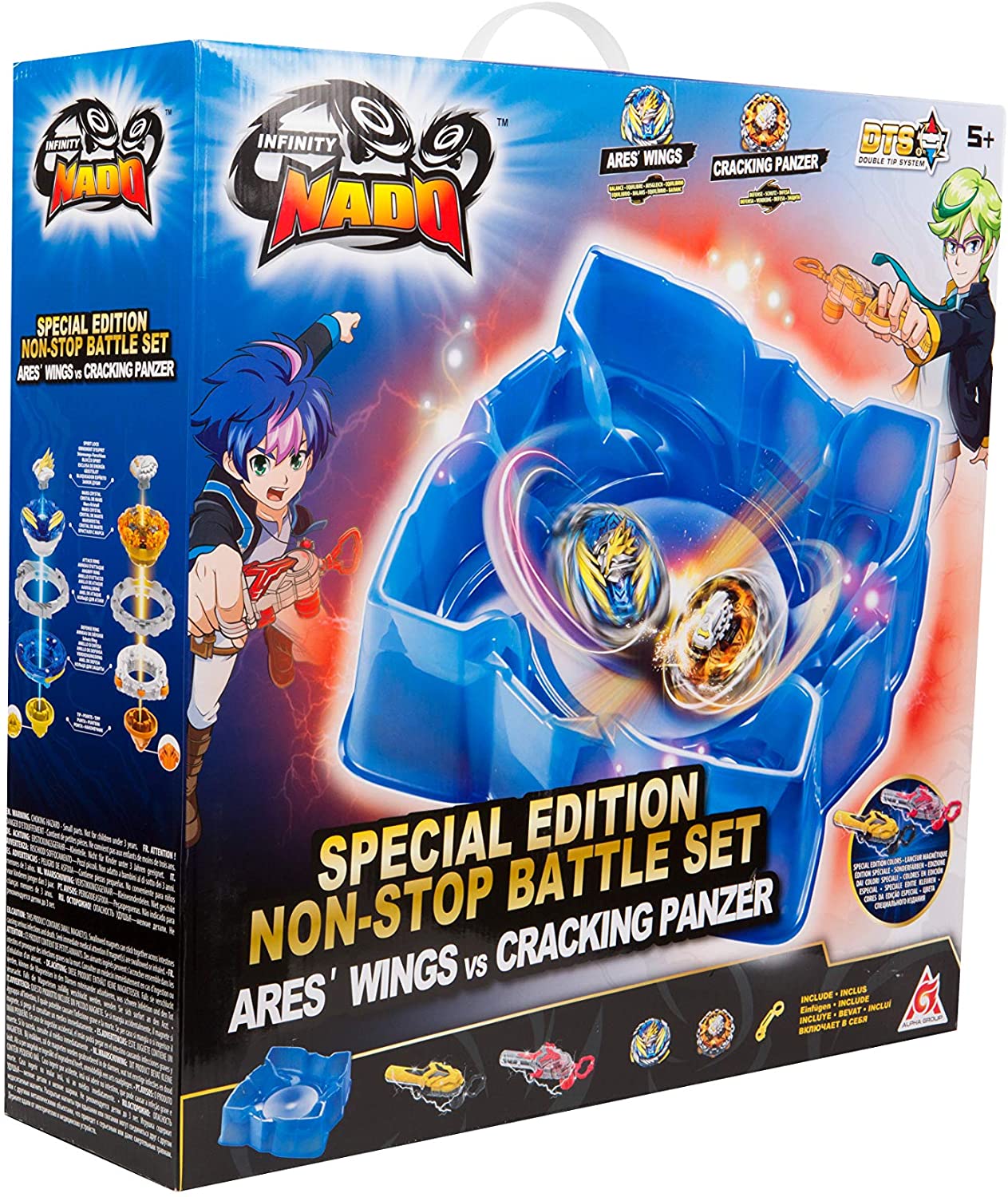 INFINITY NADO | Serie V | Set de Batalla | Trompos de Combate Metálicos