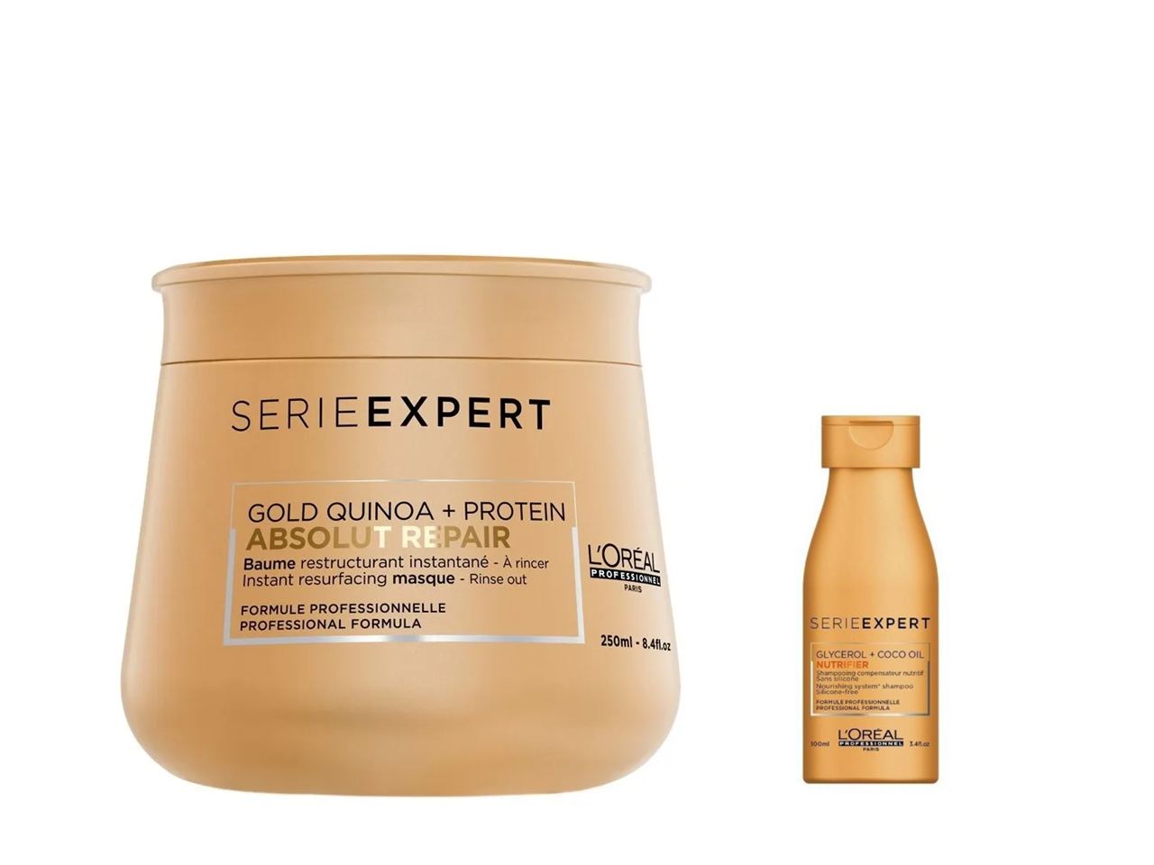 L'oreal Gold Mascarilla Para Cabello Dañado 250ml + Regalo