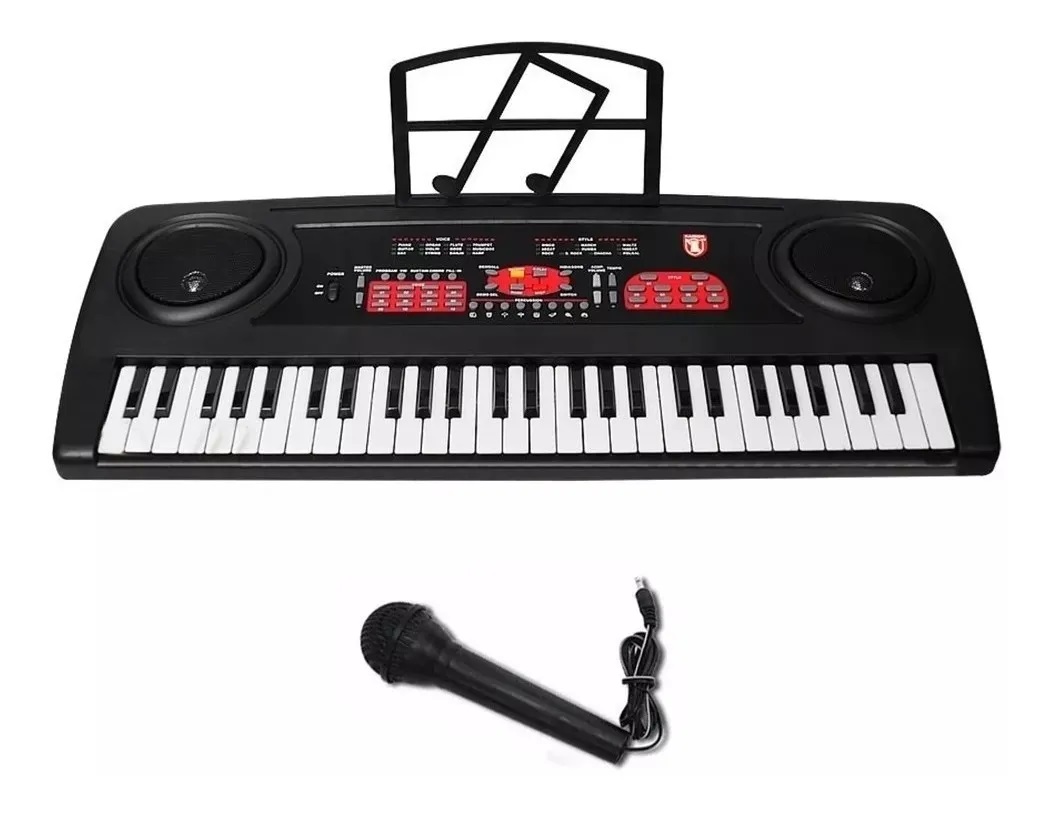 Teclado Musical Con 54 Teclas Y Micrófono Kaiser Mtc-5470