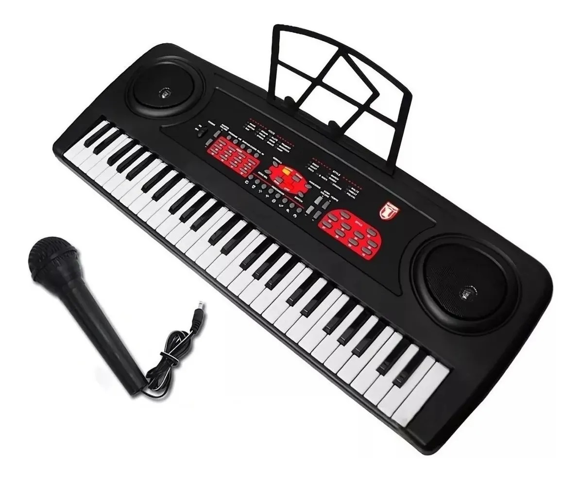 Teclado Musical Con 54 Teclas Y Micrófono Kaiser Mtc-5470