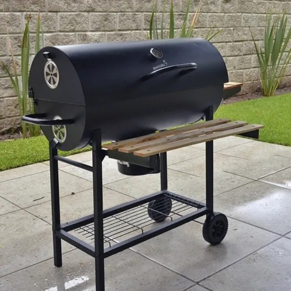 Asador De Carbón Portátil Heavy Bbq Ahumador