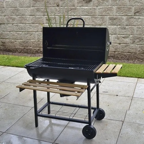 Asador De Carbón Portátil Heavy Bbq Ahumador