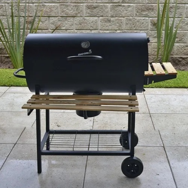 Asador De Carbón Portátil Heavy Bbq Ahumador