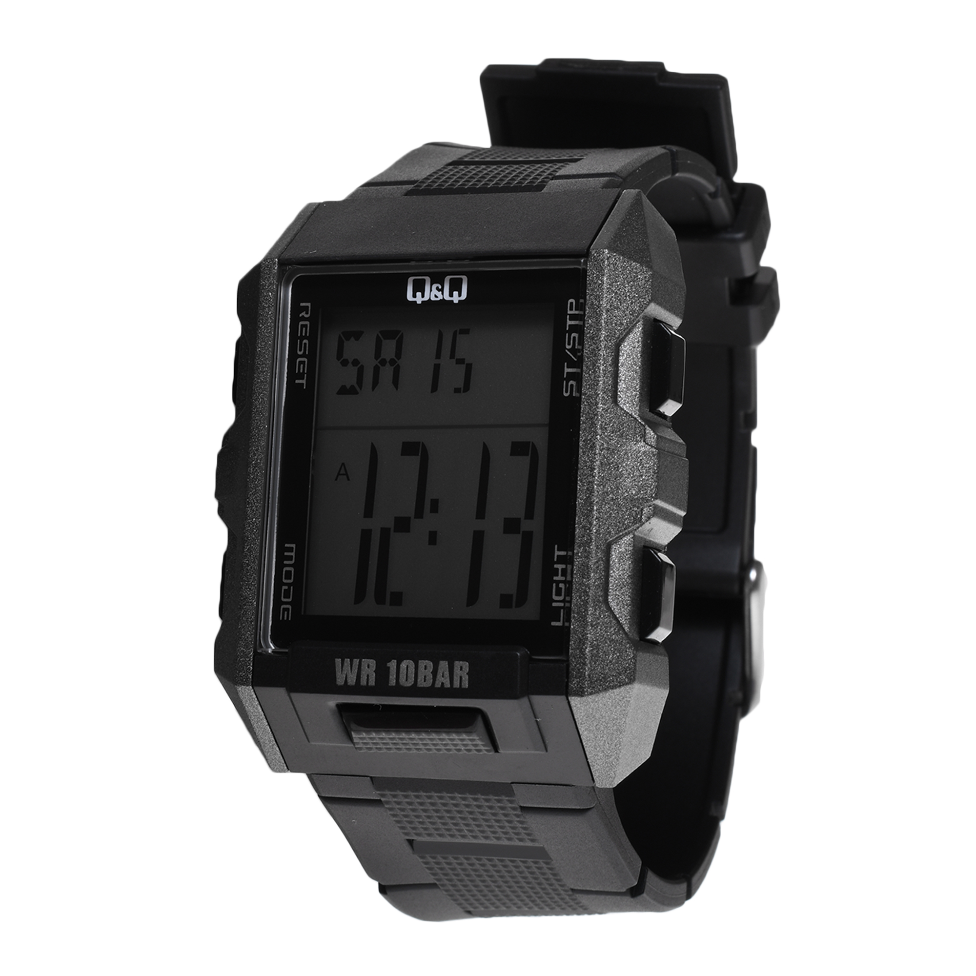 Reloj Q&Q Unisex Digital Resistente al Agua Negro M200J003Y
