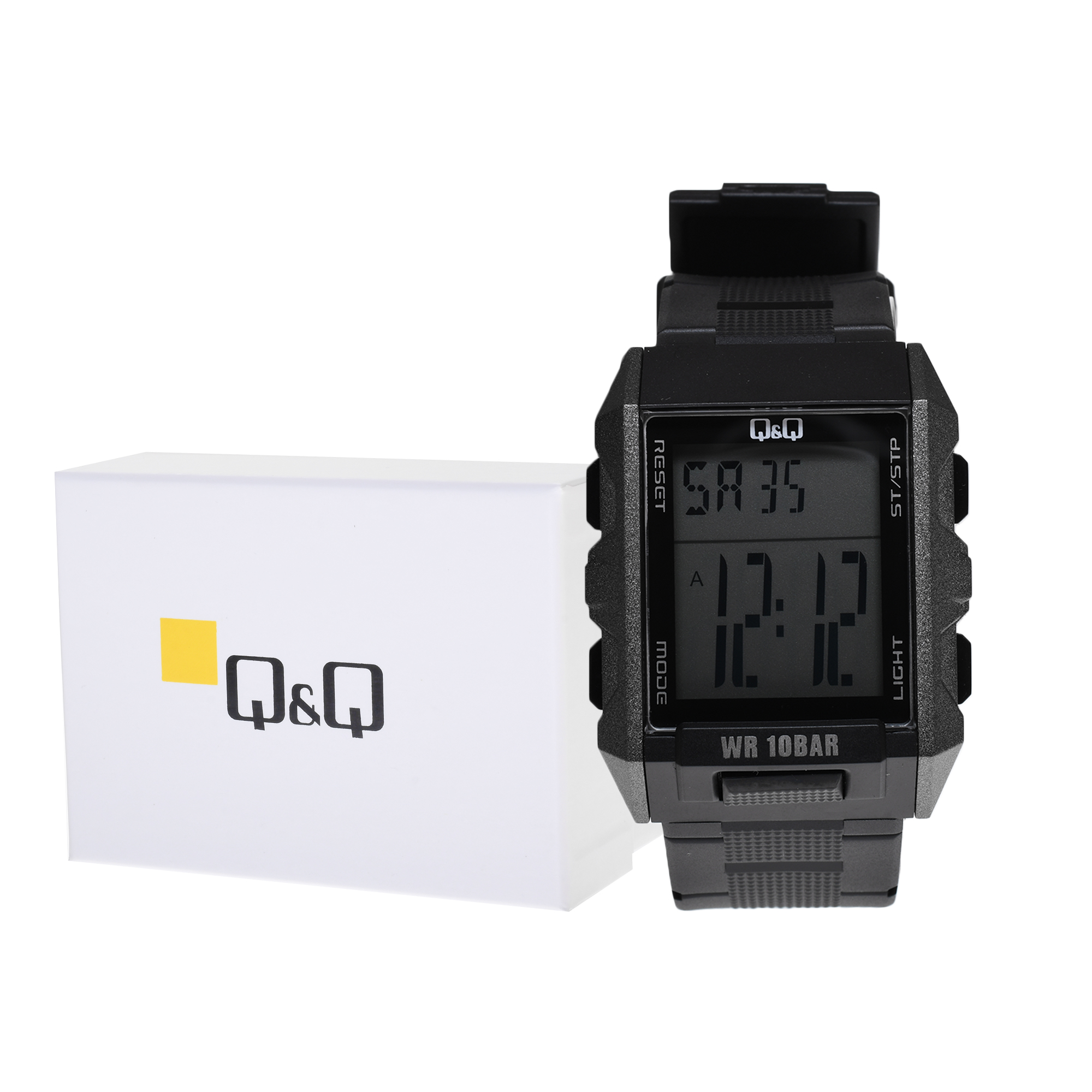 Reloj Q&Q Unisex Digital Resistente al Agua Negro M200J003Y