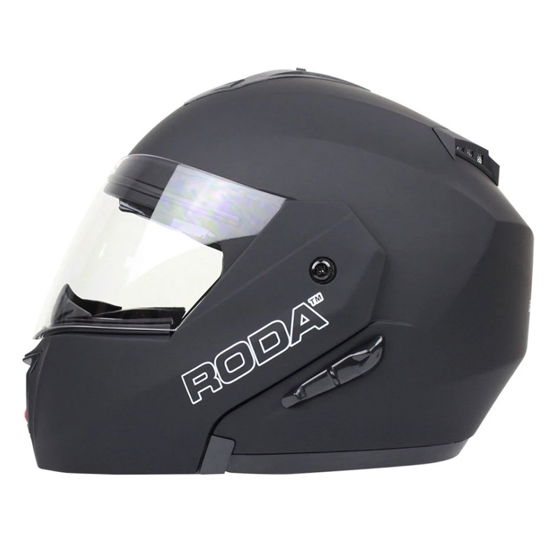 CASCO RODA REVENGE NEGRO MATE ABATIBLE CERTIFICADO 