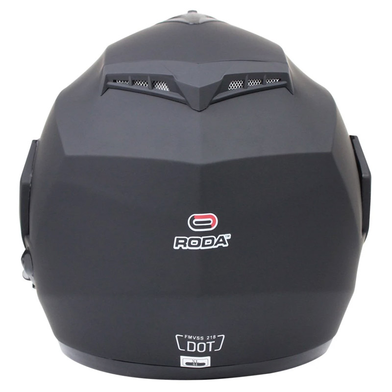 CASCO RODA REVENGE NEGRO MATE ABATIBLE CERTIFICADO 