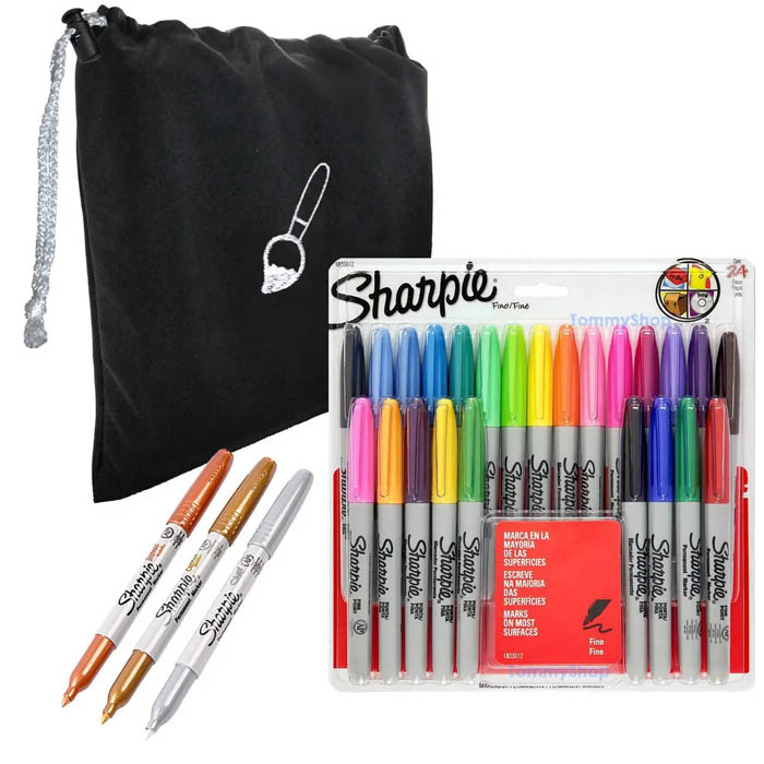 Plumones Marcadores Permanente + Dorado Plata Bronce  Sharpie 