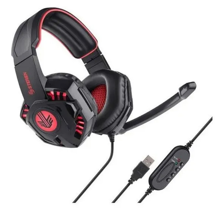 Audifonos Usb Diadema Gamer Microfono Ctrl Volumen Aislante steren