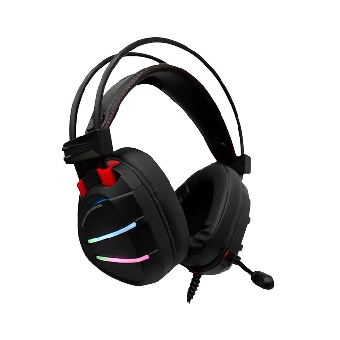 Audifonos Gamer Quimera Tipo Diadema Negro Eagle Warrior Usb Rgb 